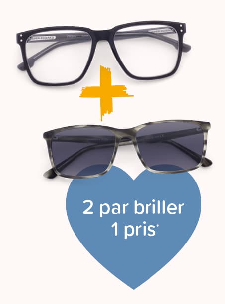 2 briller til 1 pris